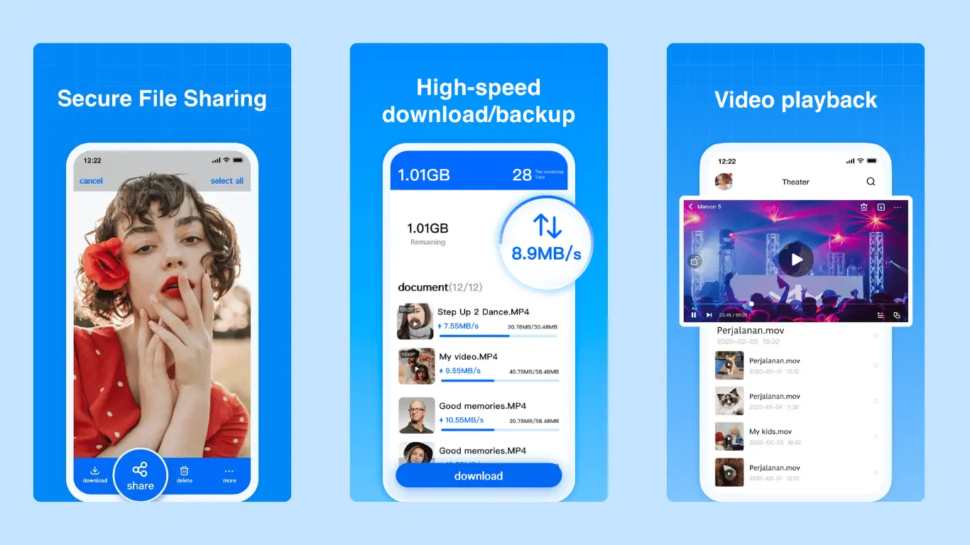 screenshots of terabox apk